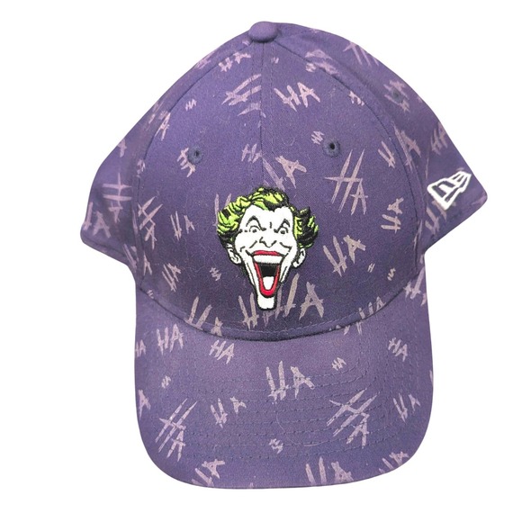 New Era Other - New Era Joker 39THIRTY Hat M/L Purple HA HA Print Batman DC Comics Stretch Cap